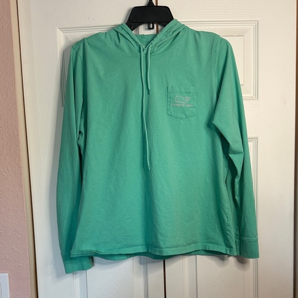 Vineyard Vines Sea Green Cotton Hoodie size L - Picture 1 of 6